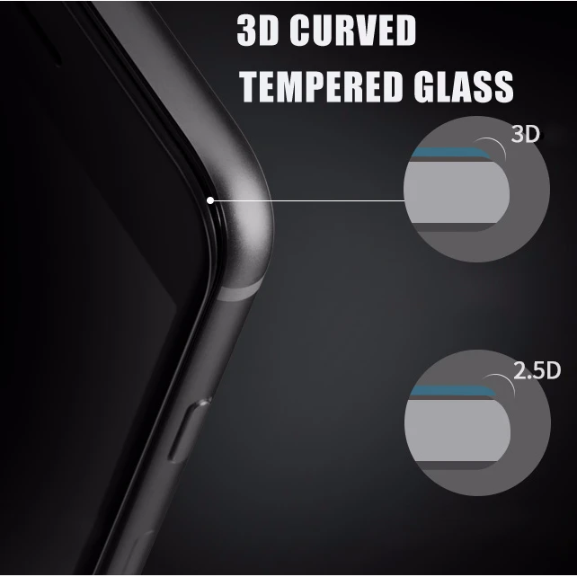 Для iPhone 6 6s Plus 7 8 Plus полноразмерный чехол цветной 3D изогнутый закаленное стекло протектор экрана 3D Передняя защитная пленка