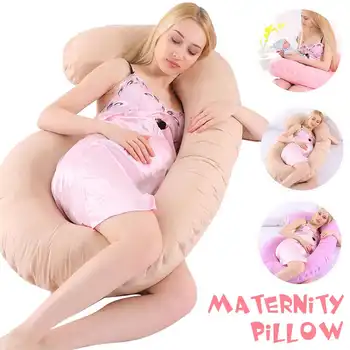 

C Shape Pregnant Women Sleeping Support Pillow Pillowcase Maternity Pillows Side Sleeper Bedding Pregnancy Body Pillow Sleeper