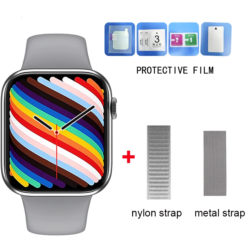 Wearpai Smart Watch HW19 Full Screen Sleep Monitor Double Buttons Make Call Smartwatch Sport Women Men pk iwo 13 W46 IWO W37 PRO 