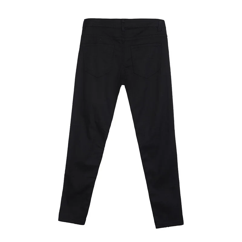 MoneRffi мужские крутые дизайнерские брендовые Черные новые джинсы, обтягивающие рваные Стрейчевые облегающие штаны в стиле хип-хоп с дырками для мужчин