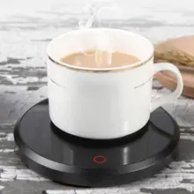 220V15W мини умный сенсорный нагрев изоляционная база стеклянный чайник нагреватель кофе молоко сок подогреватель держатель офисный стакан для воды термостат