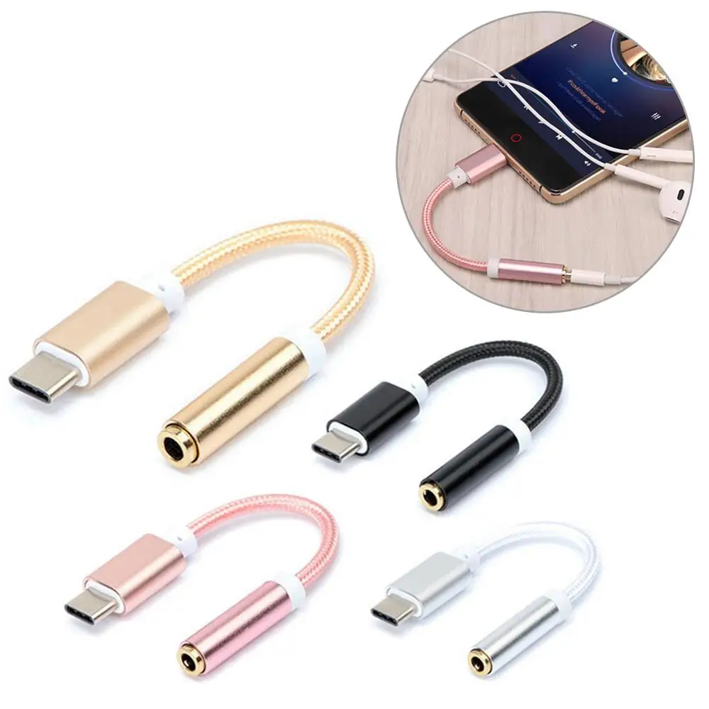 3.5mm AUX Headphones Adapter to Type C 3.5 Jack Earphone USB For Huawei mate 20 P30 pro Xiaomi Mi 6 8 9 SE Audio cable | Мобильные