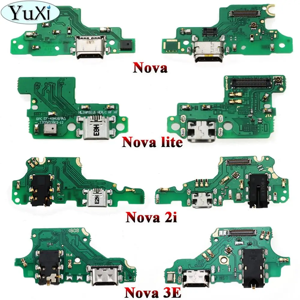 YuXi Зарядное устройство USB док-станция для зарядки Нижняя плата с микрофоном микрофон гибкий кабель для huawei Nova 3E/P20 Lite/2i/mate 10 lite