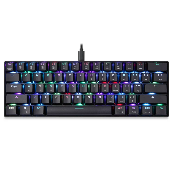 RGB подсветка механическая клавиатура CK61 с переключателем коробки игровая клавиатура быстрая скорость отклика DU55