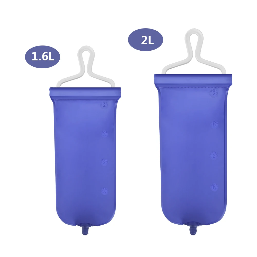 1.6L/2L многоразовые складные Анальный Душ сумка для клизмы комплект вагинальные Колон полива и орошения