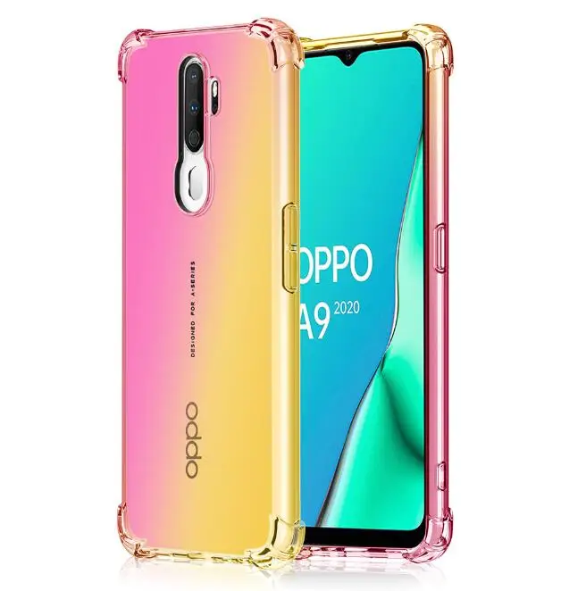 Для OPPO A9 чехол силиконовый ударопрочный защита, подушка безопасности цветной Мягкий силиконовый чехол для OPPO Realme 5 pro A5 A11X чехол