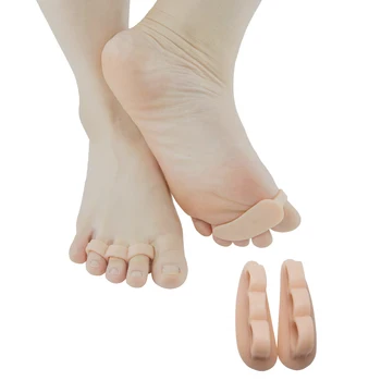 

Sumifun 6Pcs Silicone Gel Toe Finger Separator Feet Care Braces Supports Tools Bunion Guard Hallux Valgus Foot Massager D0241