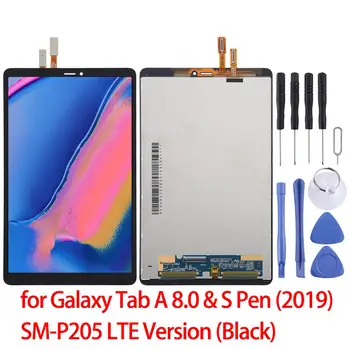 

LCD Screen and Digitizer Full Assembly for Galaxy Tab A 8.0 & S Pen (2019) SM-P205 LTE Version (Black)