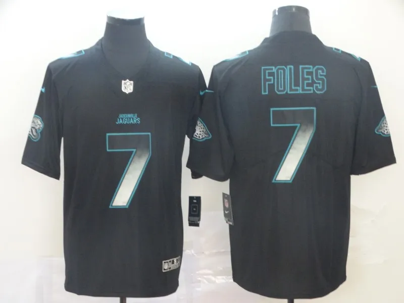 Бежевый Мужская футболка Nick Foles Jacksonville Jaguars Limited - Цвет: Бежевый