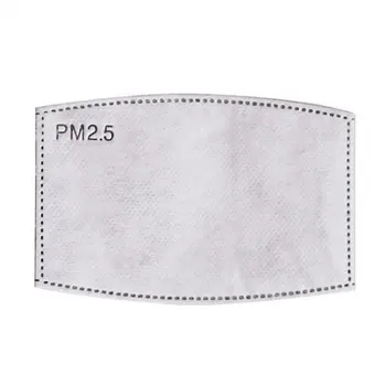 

5 Layers Replacement Pads Adult Protective Mouth Mask Filter high-efficiency Activated Carbon Filter Personal Safe Protection
