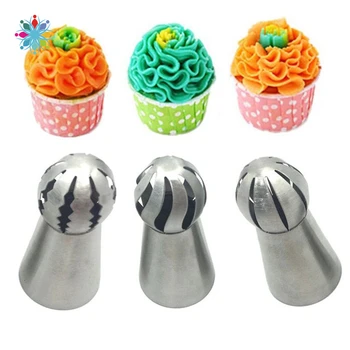 

8Pcs DIY Flower Cake Icing Piping Nozzles Ball Baking Cake Decorating Supplies Kits Cake Tools Kitchen Accessories CS