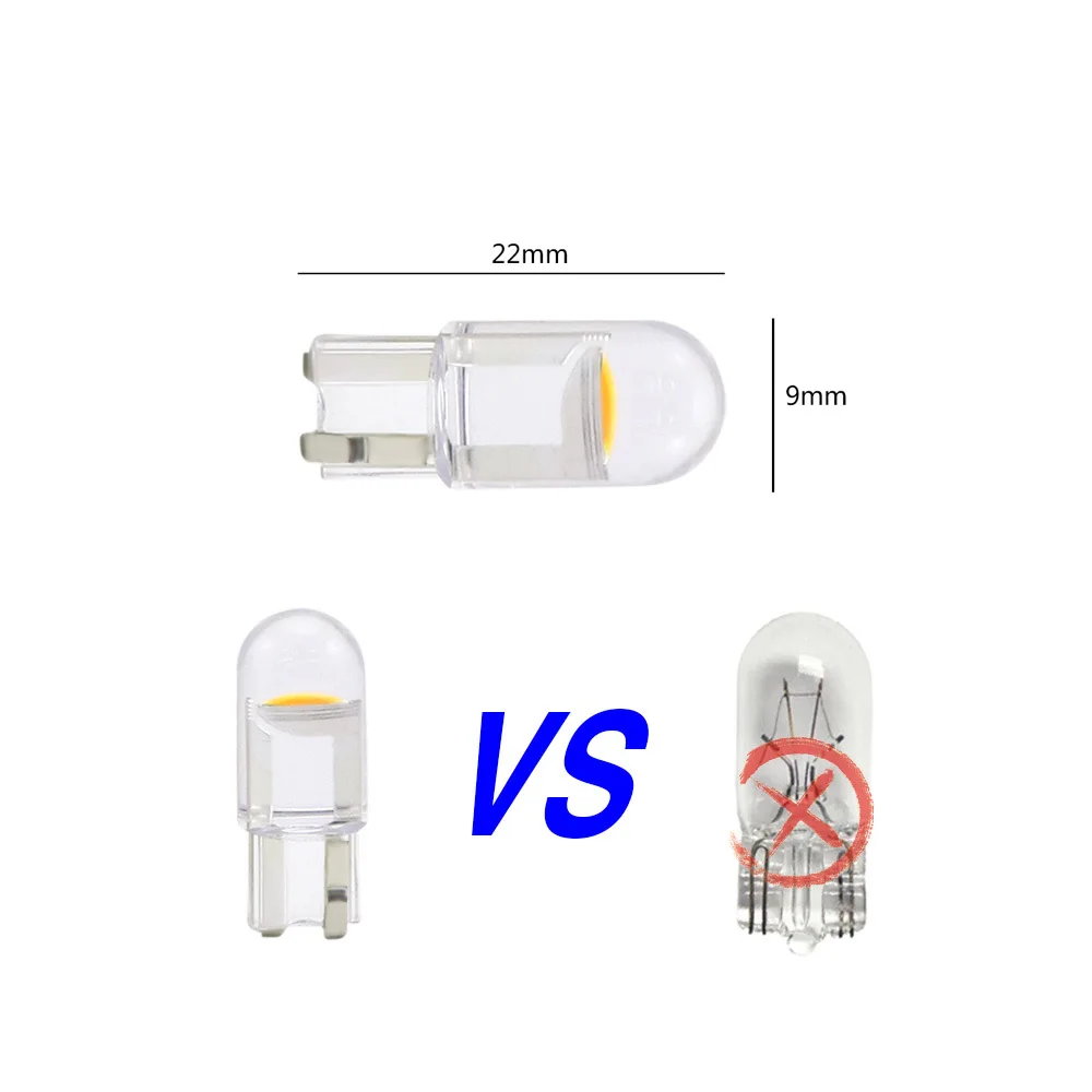 AMYWNTER 12V COB w5w Светодиодные Автомобильные T10 лампы для интерьера светильник чтения