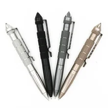 Stylo tactique multifonction d'auto défense, brise verre en alliage d'aluminium, EDC outil de survie en plein air, stylo à bille d'écriture