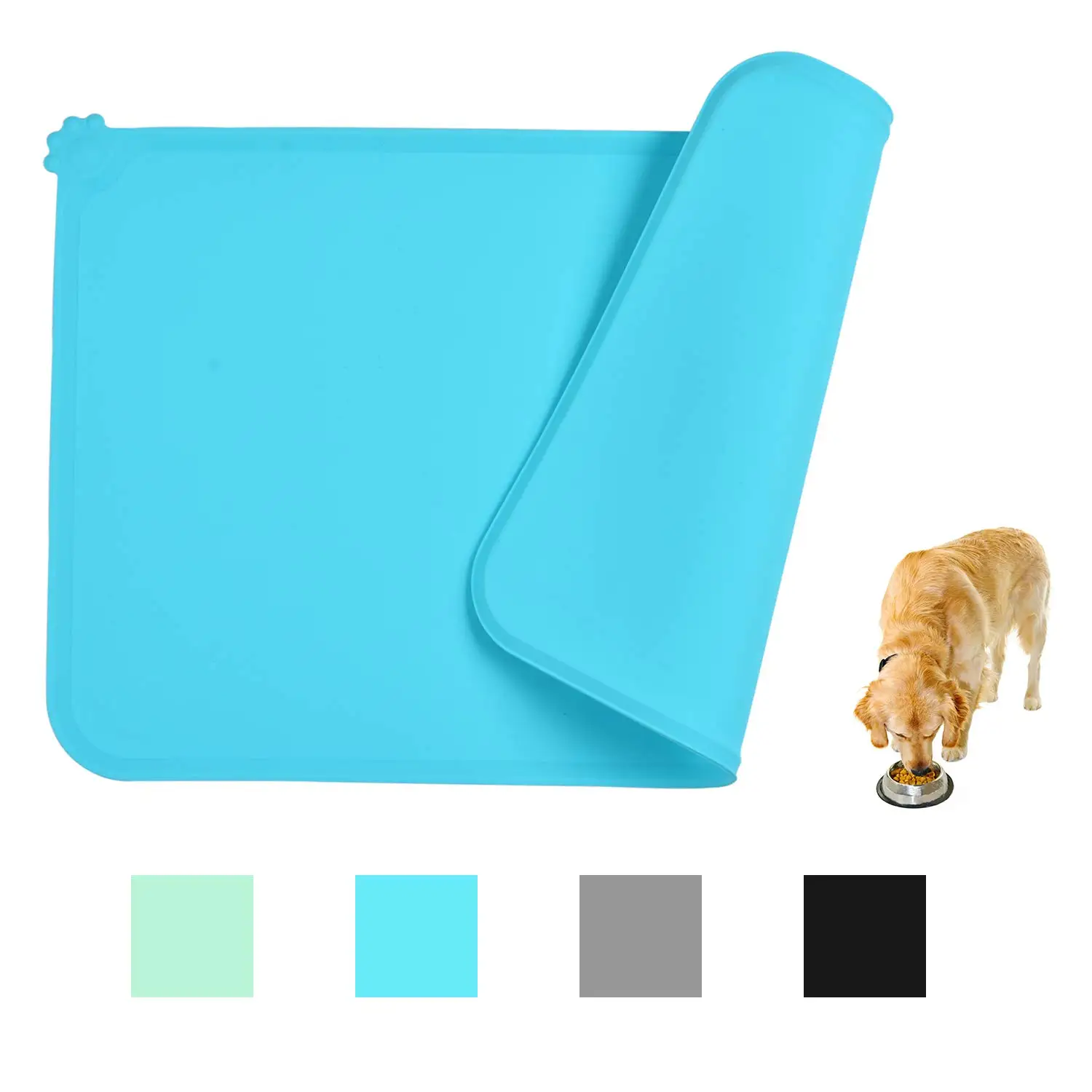 

Silicone Table Mat, Solid Color Household Pets Placemat Heat Insulation Pad Teacup Mat for Cats Dogs