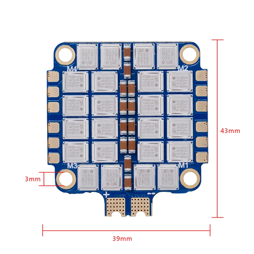 iFlight SucceX 60A V2 Plus BLHeli_32 4-in-1 ESC support DShot150/300/600/1200/MultiShot/OneShot & 2-8S lipo input for FPV drone
