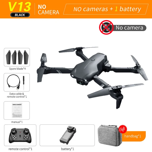 2021 New V13 Mini Rc Drone 6k HD Camera WiFi Fpv Drone Dual Camera Foldable Quadcopter Real-time transmission rc Helicopter Toy