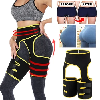 

Slim Thigh Trimmer Waist Trainer Leg Shapers Slender Sweat Shapewear Neoprene Body Shaper Fat Burning Toned Muscles Band Slimmer