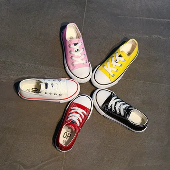 

Kids Shoes for Girl Children Canvas Shoes Boys Sneakers 2020 Spring Autumn Girls Shoes White Short Solid Fashion Children Shoes