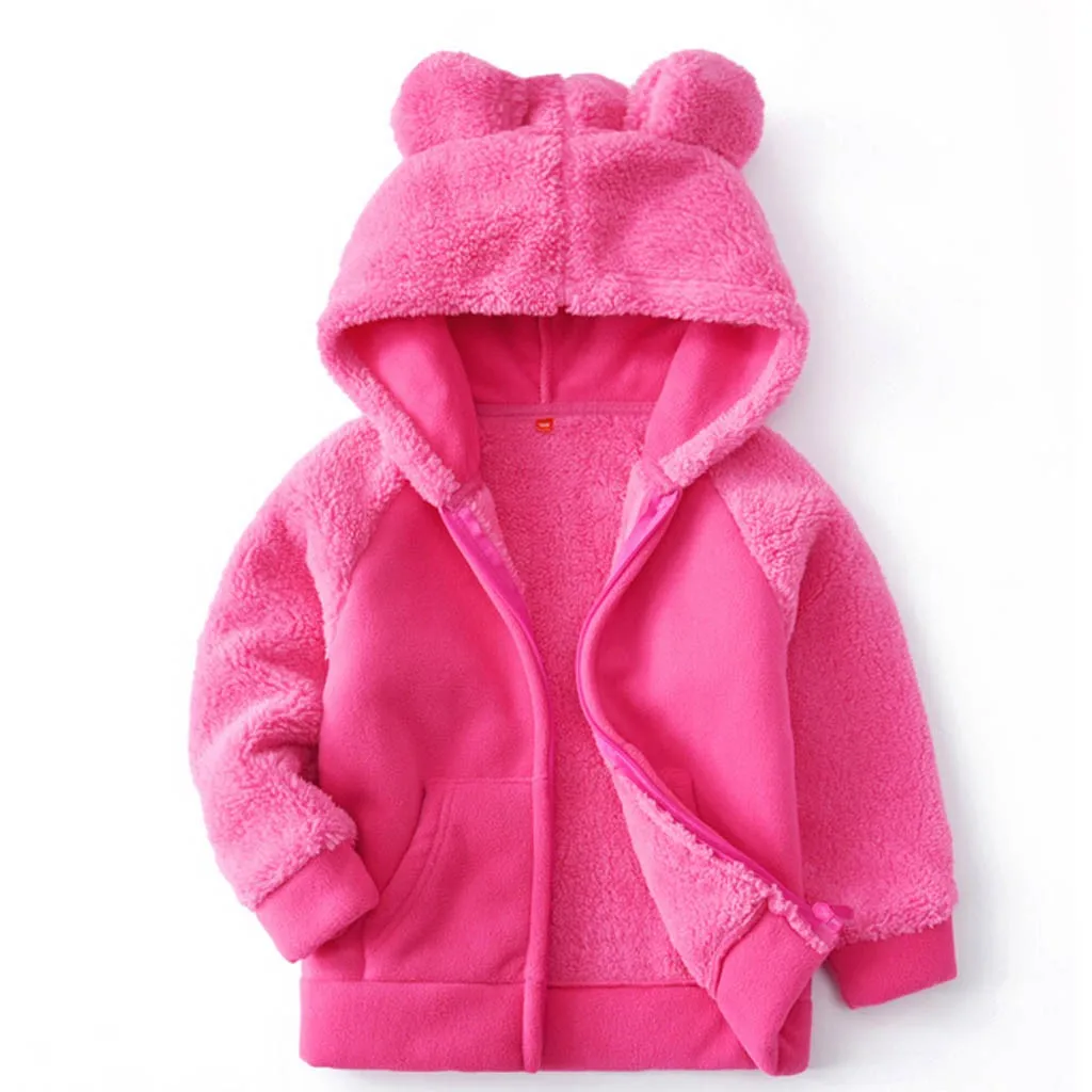 Детское зимнее пуховое пальто с искусственным мехом и капюшоном для девочек; пальто; Осень-зима г.; однотонное пальто на молнии с длинными рукавами для девочек