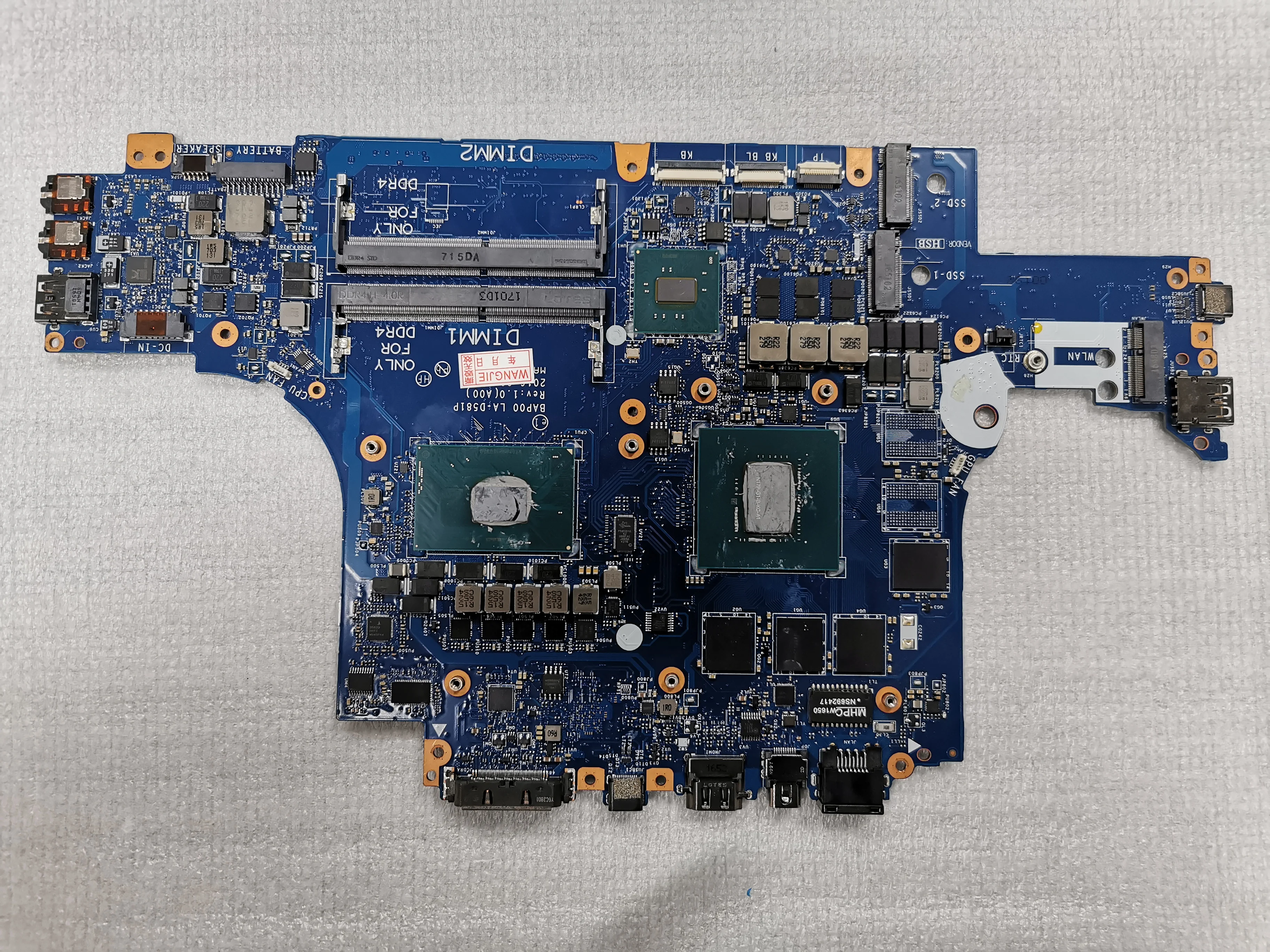 Для Genuine Dell Alienware 13 R3 материнская плата с процессором Intel i7-7700HQ Процессор GTX 1050 Ti GWD83