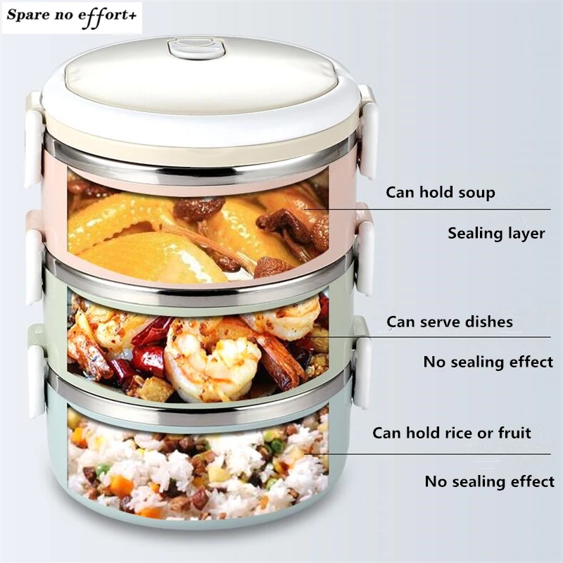 13 Layers Stainless Steel Thermal Insulated Lunch Box Lock Container