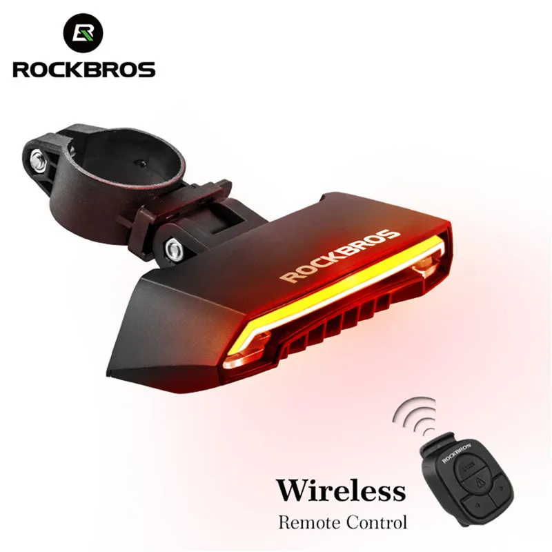 

Bicycle Light USB Rechargeable Tail Light LED Warning Rear Lights Cycling Smart Wireless Remote Control Turn Signal