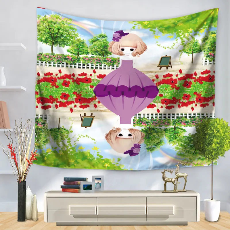 150cm×200cm Tapestry Wall Hanging Carpet Throw Yoga Mat for Home Bedroom Decoration
