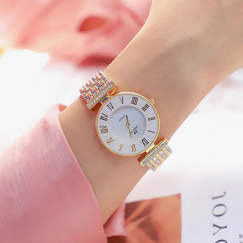 Bs Bee Sister Montre De Luxe Pour Femmes Bracelet Ultra Fin Avec Chiffres Romains Couleur Or 2021 2022 Aliexpress