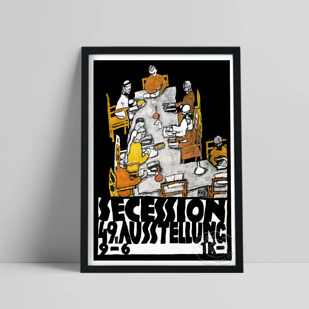 Egon Schiele、Secession 49. Austellung Egon Schiele Exhibition Poster for the Vienna Secession