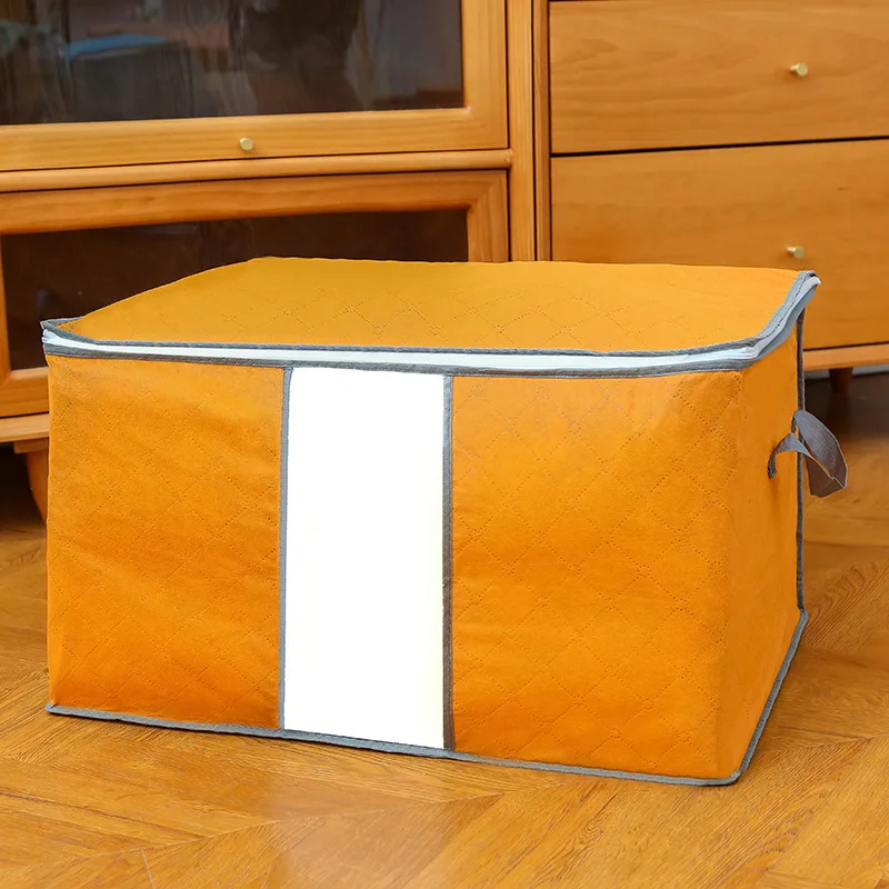 Новая складная сумка-Хранилище антибактериальное одеяло одежда шкаф хранения коробки для носков игрушки разное Органайзер сумки - Цвет: 08 Orange