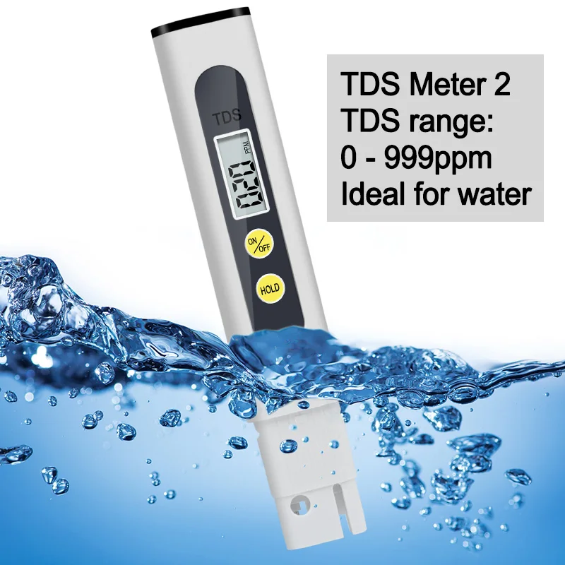 Digital TDS Meter Tester Portable Pen 0.01 High Accurate Filter Measuring Water Quality Purity Test Tool for Aquarium Pool