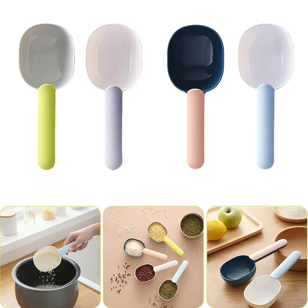 

1PCS Rice Measuring Cup Plastic Shape Kitchen Gadgets Multifunctional Water Spoon Rice Rice Shovel Sealing Clip Bags