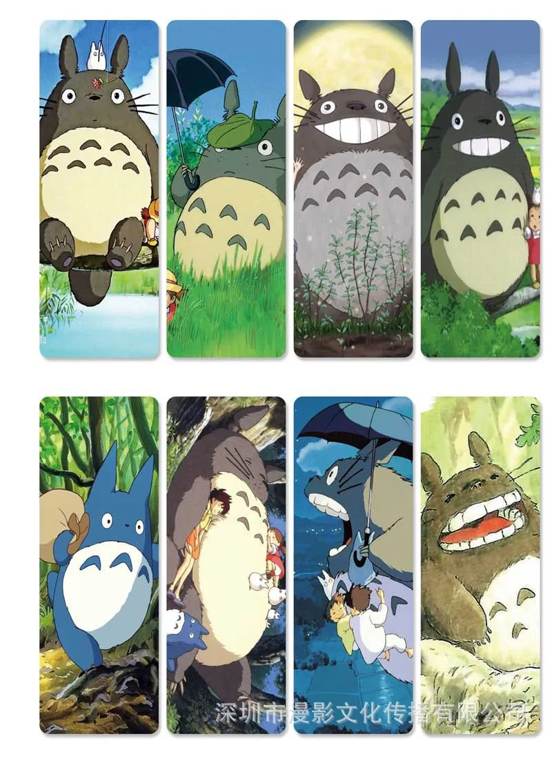 10 компл./лот аниме Хаяо миядзяки; Tonari Totoro закладки для книг Унесенные призраками книжная Обложка из ПВХ mark офисные школьные принадлежности подарок - Цвет: F