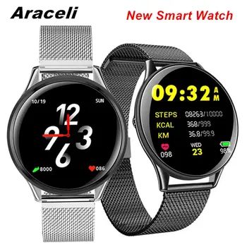 

Passometer Waterproof Smart Watch Tempered Glass Fitness Tracker Heart Rate Monitor Sports Men women SmartWatch Smart Watch Q8