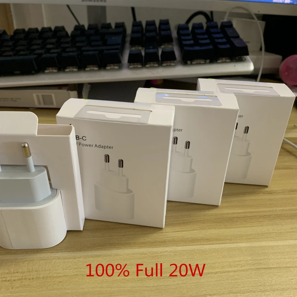 Зарядное устройство 20 шт./лот Вт PD USB Type C для iP 11 Pro XR X XS Max 8 Plus с розничной коробкой |