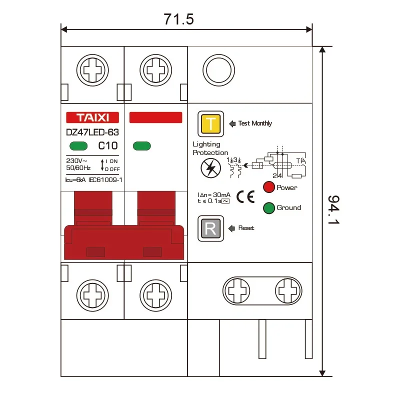 contra surtos rcbo pequeno mcb rccb com protecao raios spd 04