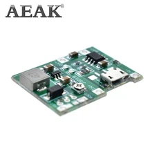 AEAK литий-ионный аккумулятор 18650 3,7 в 4,2 в зарядное устройство плата DC-DC Повышающий Модуль TP4056 DIY набор частей