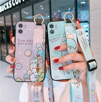 sumikko gurashi phone case with lanyard