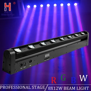 

DMX 8x12W RGBW 4in1 Cree LED Beam Moving Head Light Bar Club DJ Stage light equipment