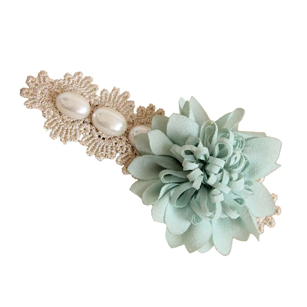 1pc Hairpin Flower Spring Durable Elegant Imitation Pearl Barrette Hair Clip Hairpin for Party Performance Dancing