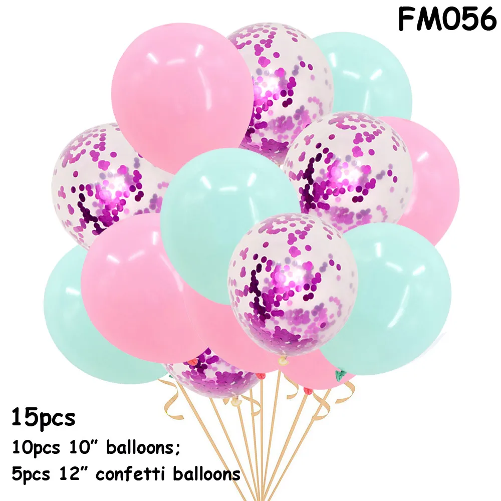 15 шт. Ретро Цветные воздушные шары Макарон латексные воздушные гелиевые конфетти праздничные надувные шары для свадебной вечеринки - Цвет: FM056