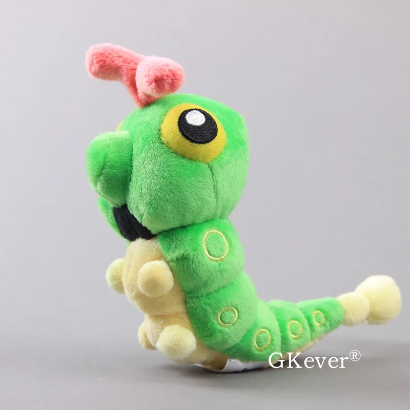 Green Worm Caterpie Plush Toy Metapod Stuffed Animal Figure Soft Toys 5" 12cm Children Gift