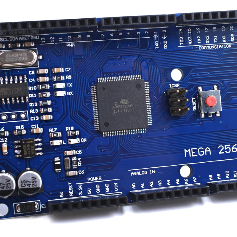 Новое издание MEGA2560 Mega 2560 R3 REV3 ATmega2560-16AU CH340G плата на usb-кабеле совместима с arduino Нет USB линии улучшения