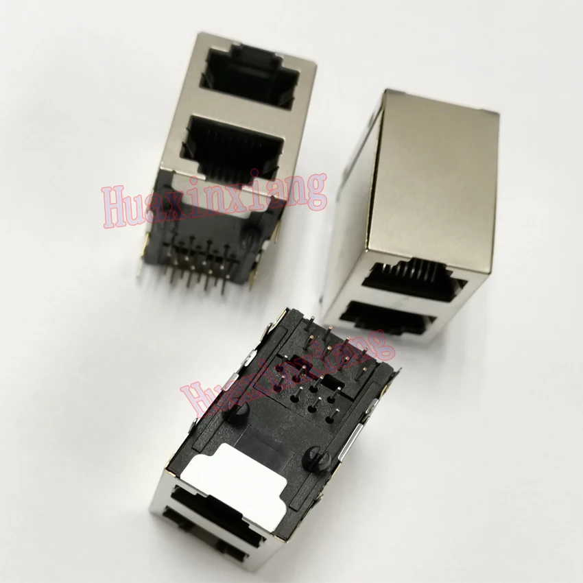 10 шт./лот два порта RJ45 8P8C гнездовой разъем/розетка соединительный Соединительный