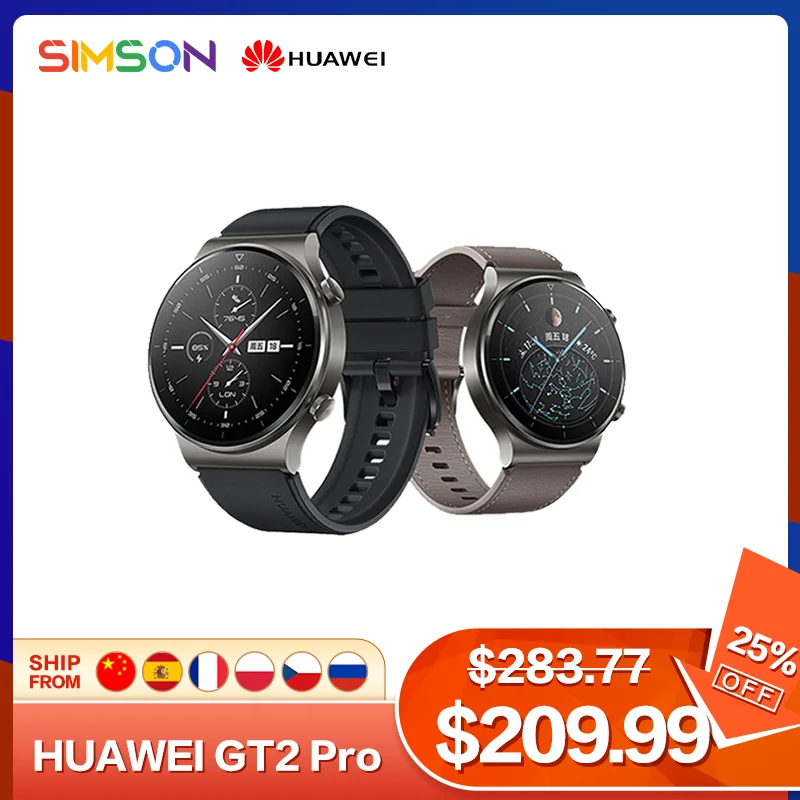 Умные часы глобальная версия HUAWEI Watch GT 2 Pro для мужчин и женщин с функцией