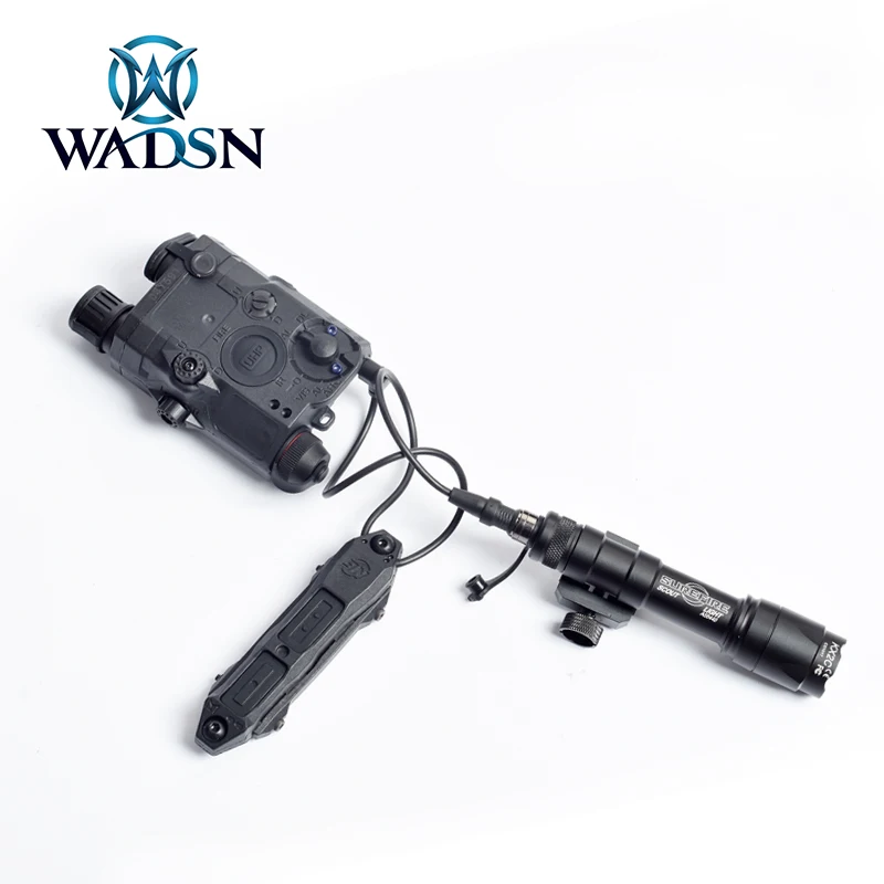 WADSN Softair LA-5C UHP VER-зеленый ИК-лазер+ M600C тактический фонарик+ страйкбол двойной дистанционный переключатель M600 охотничье оружие огни комплект