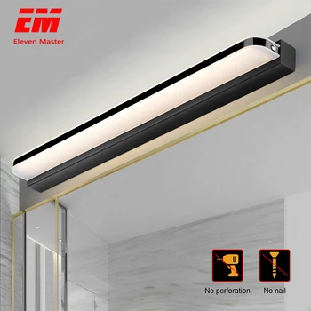 

LED Mirror Light 40/50cm 9W/12W AC110-240V Waterproof Modern Cosmetic Acrylic Wall Lamp For Bathroom Light sconce lamp ZJQ0004