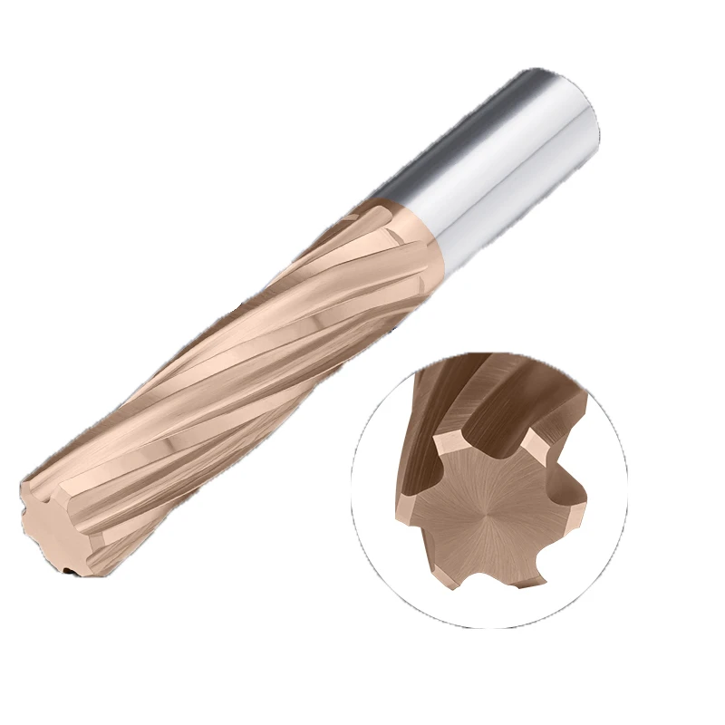 OYYU Carbide Spiral Flutes Reamer H7 3mm to 12.5mm Straight Shanks Machine Coated Tungsten Steel Reamers 1pcs 3