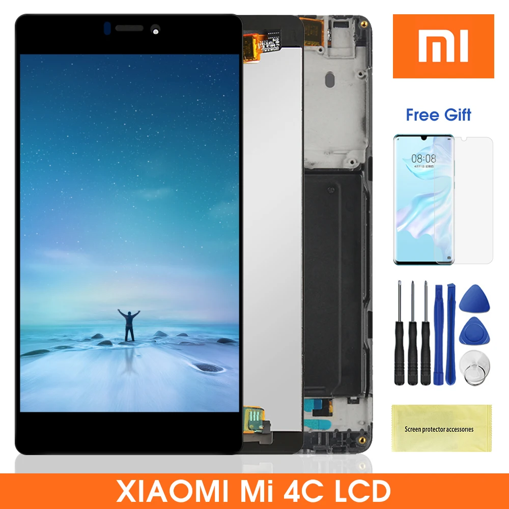 Оригинальный ЖК-дисплей Mi4C для Xiaomi Mi4c с сенсорным экраном дигитайзер в сборе Mi 4c