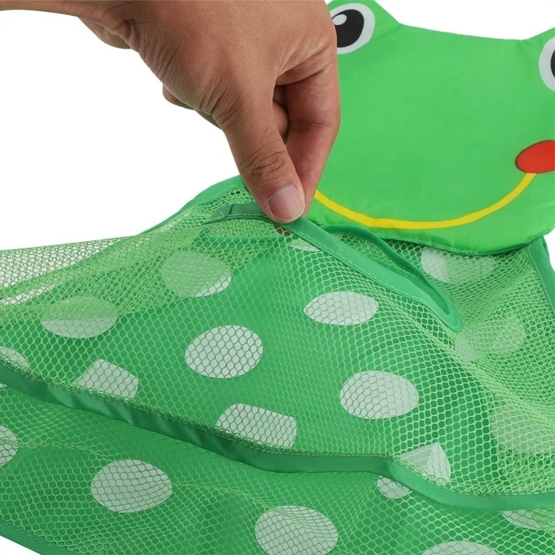 Baby Shower Bath Toys Little Duck Little Frog Baby Kids Toy Storage Mesh with Strong Suction 3